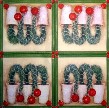 128 Christmas Flowers - 3-ply - Ambiente
